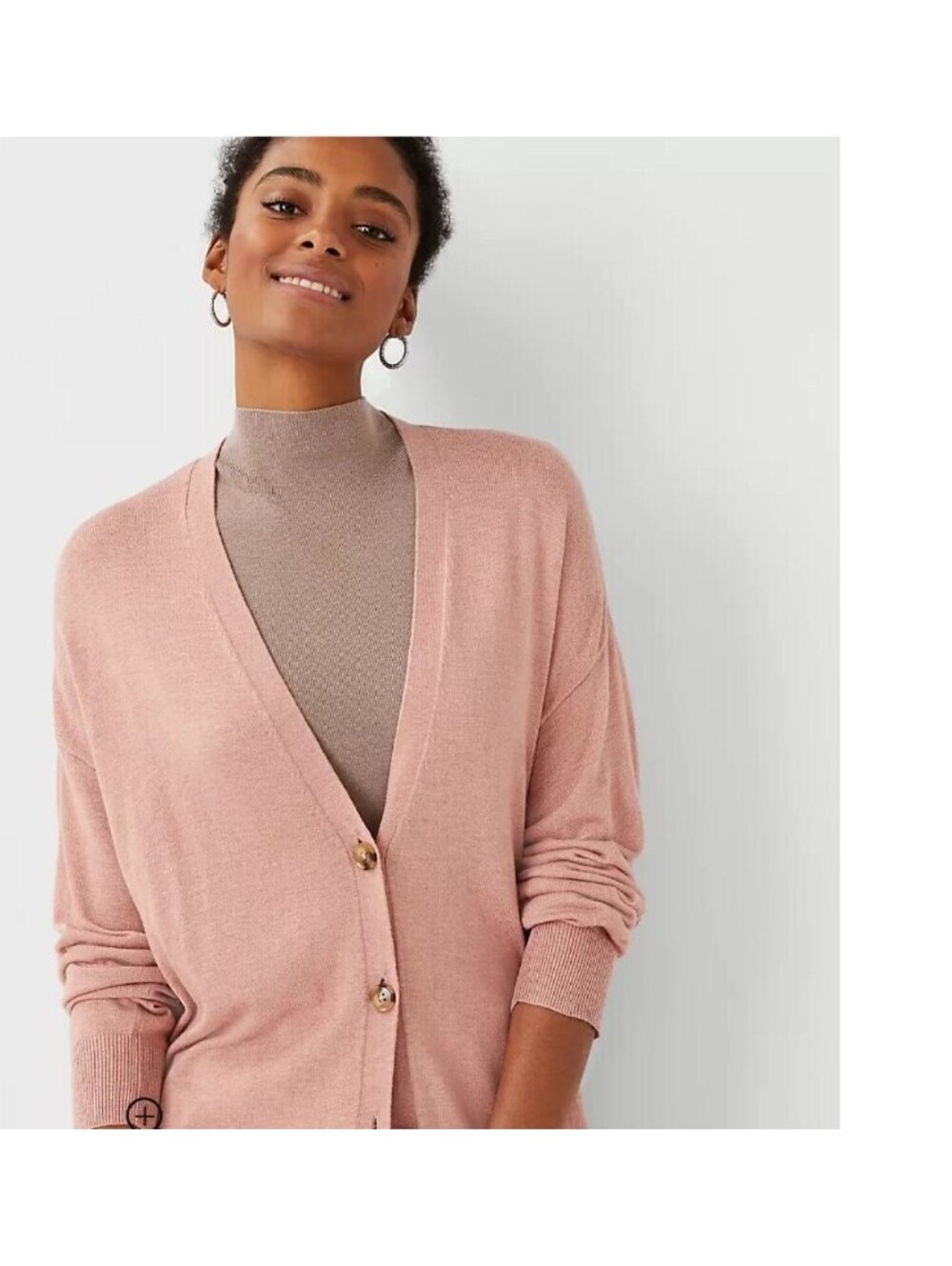 Ann Taylor Women's M Pink Maxi Long Cardigan Sweater Button Up NWT - Picture 3 of 8